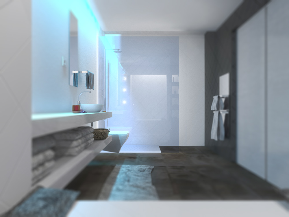 plan salle de bain moderne