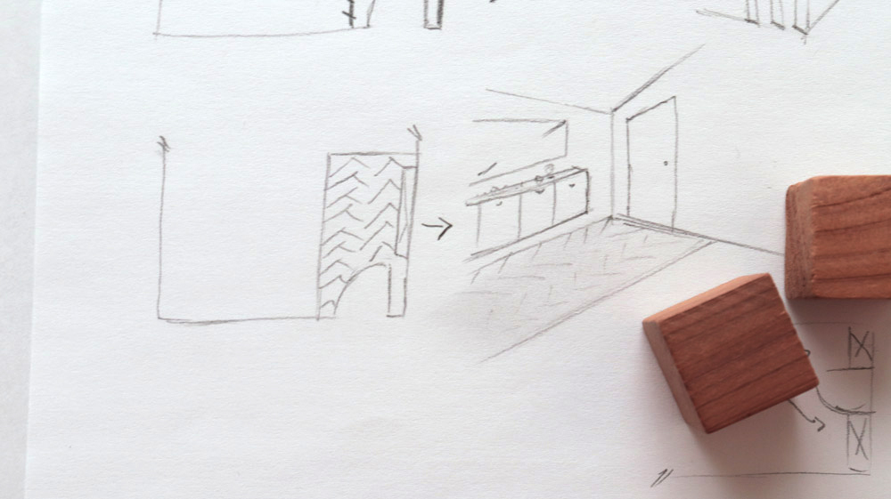 dessin d'architeture d'intérieur