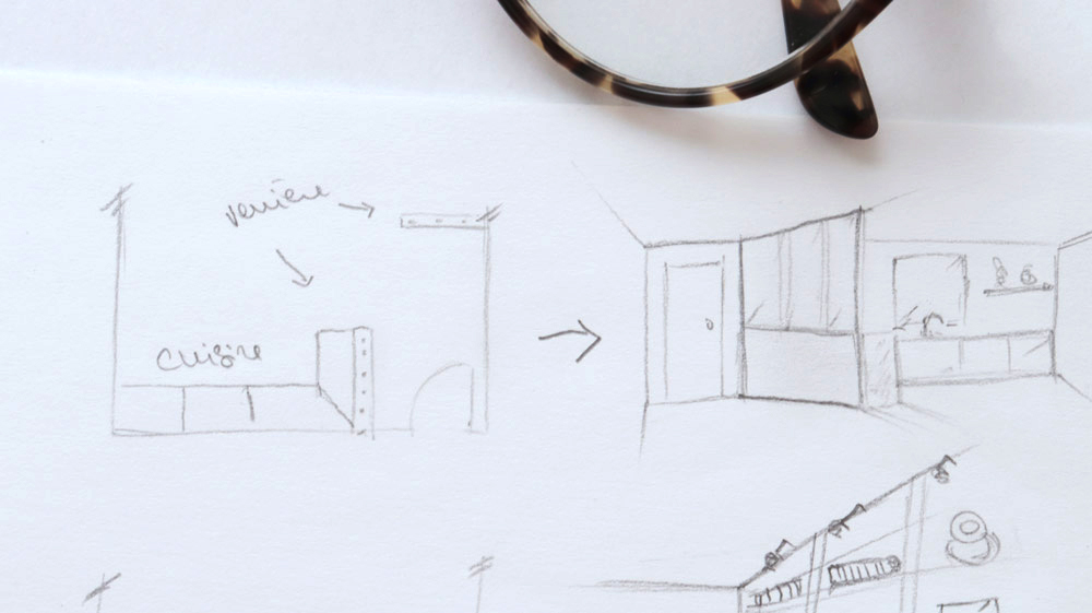 plan entrée appartement