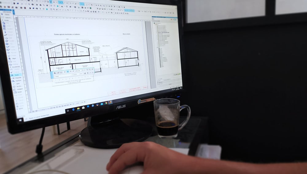 Logiciel d' architecture intérieur plan 2D